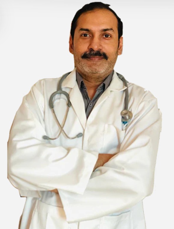 A close up of a person with long hair.